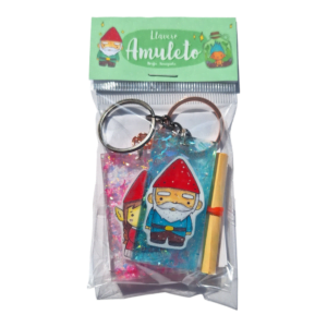LLAVERO AMULETO PAREJA GNOMOS GRANDE 2PZ