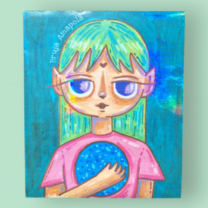 Sticker Holográfico ''Niña Alien'' 👽🪐