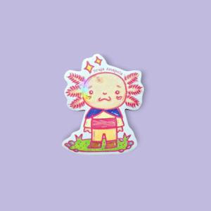 Sticker Holográfico ''Ajolote Aventurero'' 🗻🍃