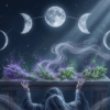 ritual luna menguante con humo de ruda